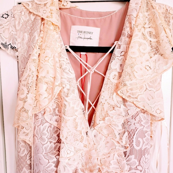 !!RARE!! HTF Free People x The Jetset Diaries Goddess Lace Maxi Dress - Picture 3 of 9